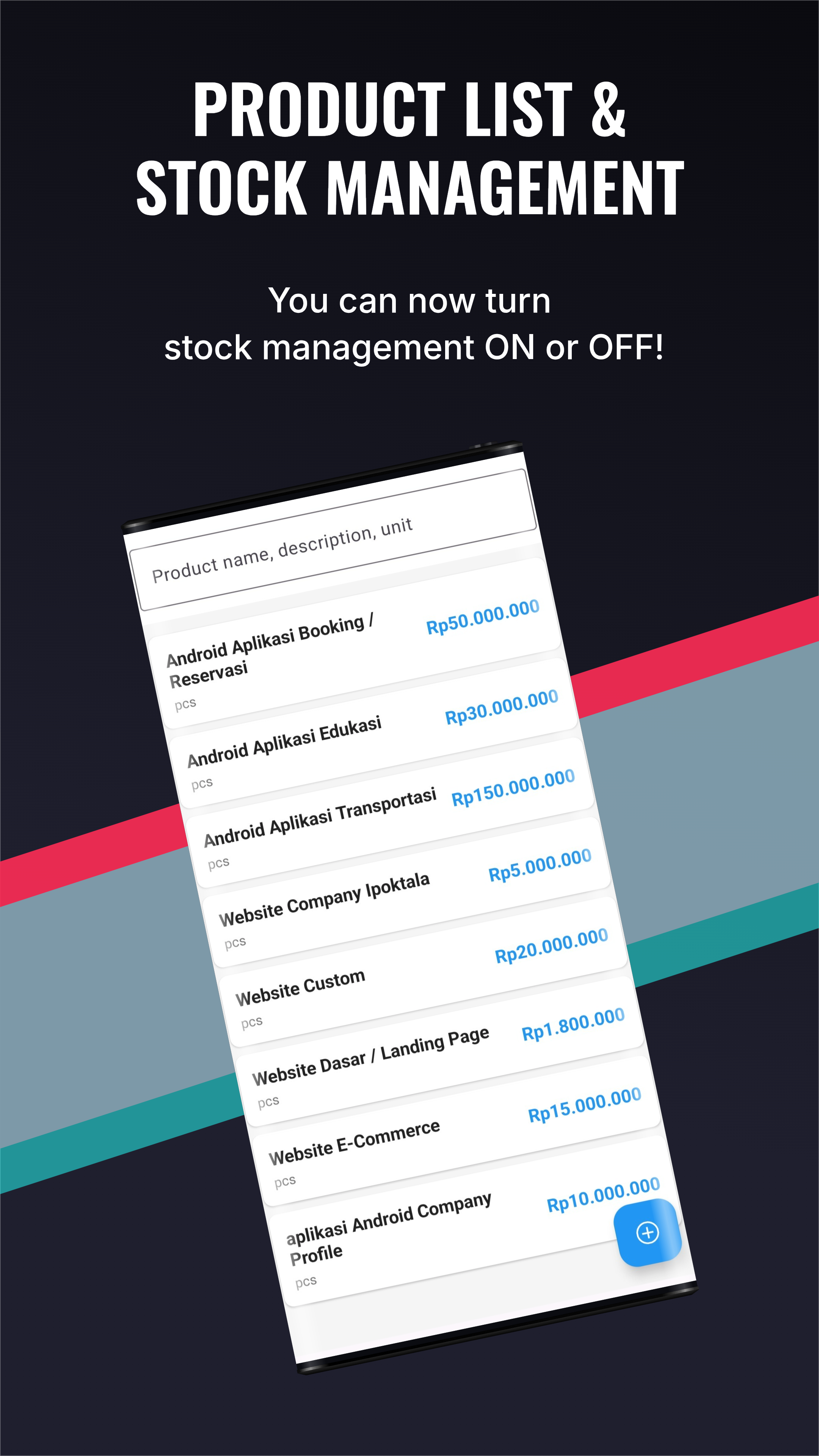 Invoice App Stock Sync Screenshot