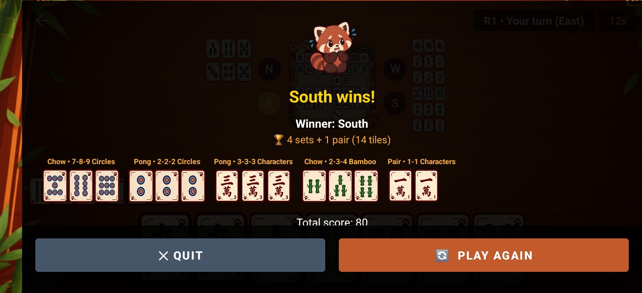 Winner Screen